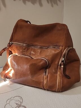 Lusher.co Quest Brown Backpack Purse